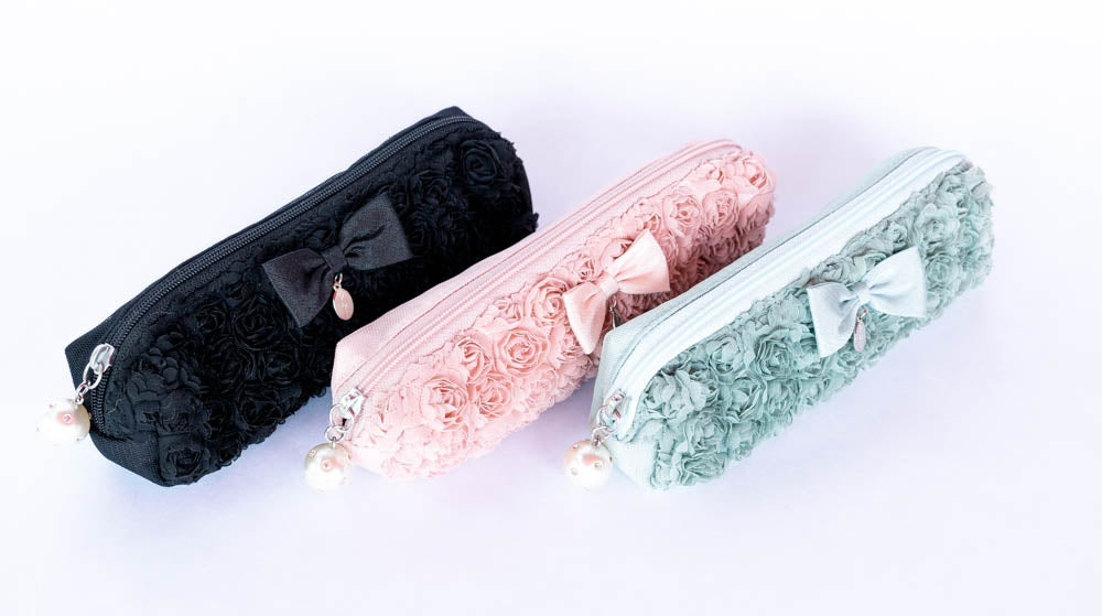 ミニローズ フリルペンケース(ミントグリーン） – 【公式】姫路ばら園